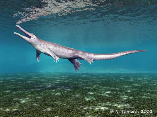 A typical pholidosaur (Nobu Tamura).