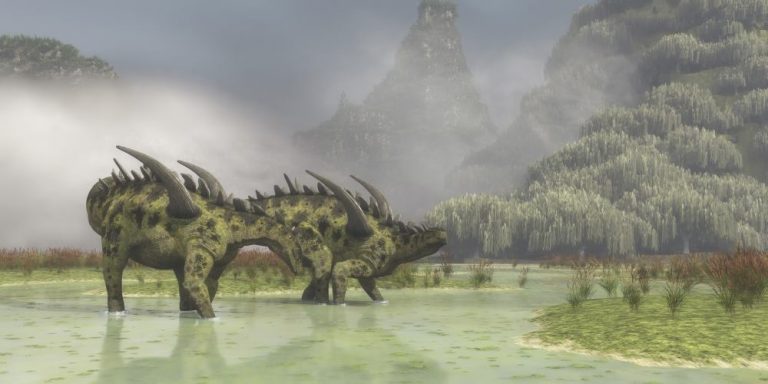 Gigantspinosaurus sichuanensis / Ouyang, 1992 Art by Corey A. Ford