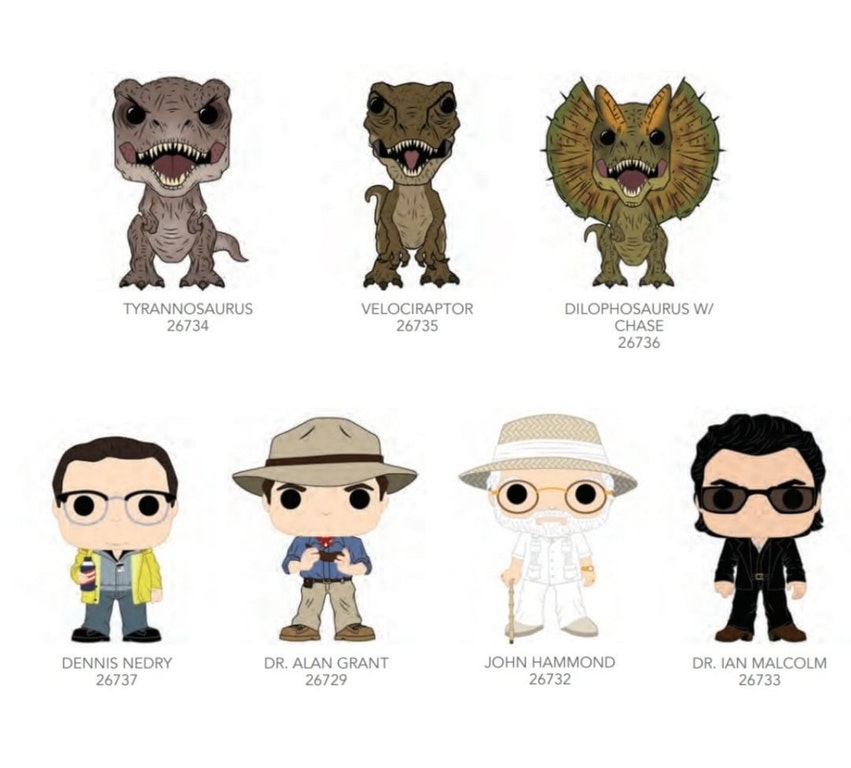 Jurassic Park FUNKO POP Concept Art