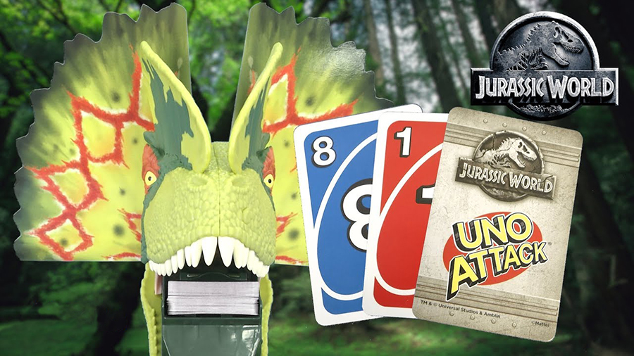 Uno Attack Jurassic World from Mattel